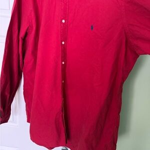 Ralph Lauren polo Classic Red Casual Button Down Oxford Shirt